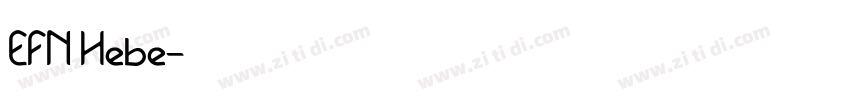 EFN Hebe字体转换